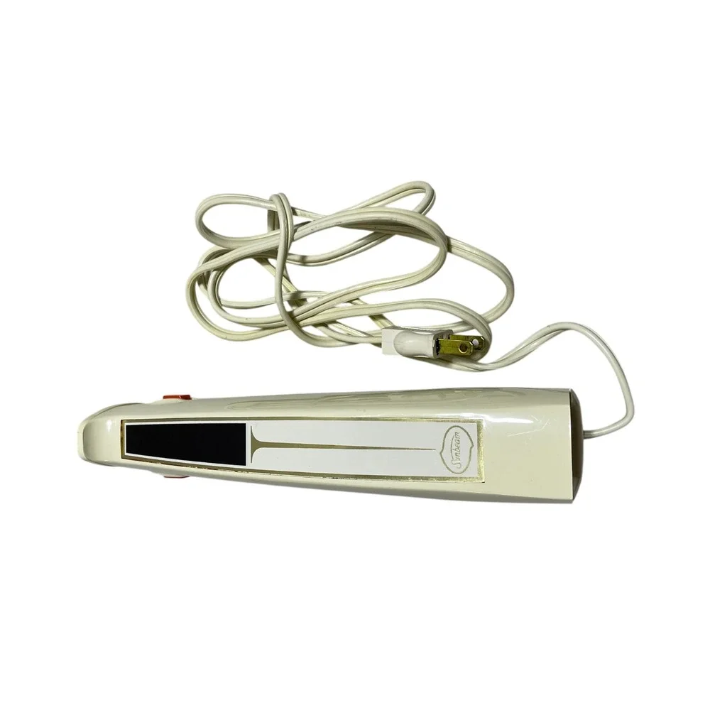 Sunbeam Electric Slicing Knife Retro Vintage EK-100 Beige Corded Works